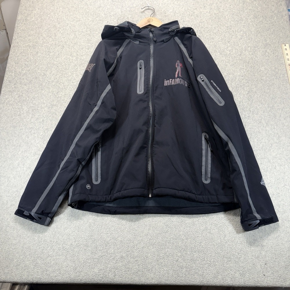 Stormtech Infamous 2 Sucker Punch Men's Hooded Performance Jacket Black XL